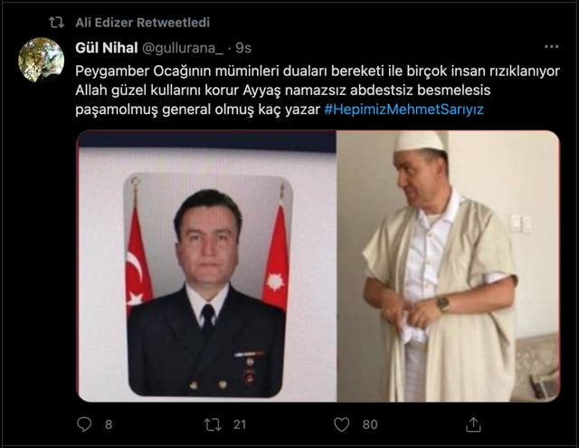 GATA'dan atılan Ali Edizer'den 'sarıklı amiral' Mehmet Sarı'ya tam destek! - Resim: 1