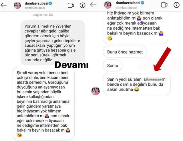 Damla Ersubaşı takipçisine küfür etti! 'Hamileydim acımadınız' - Resim: 4