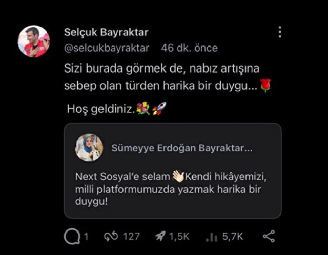 Selçuk Bayraktar Next Teknofest Sosyal'e katılan eşi Sümeyye Erdoğan'ı öyle bir karşıladı ki... - Resim: 0