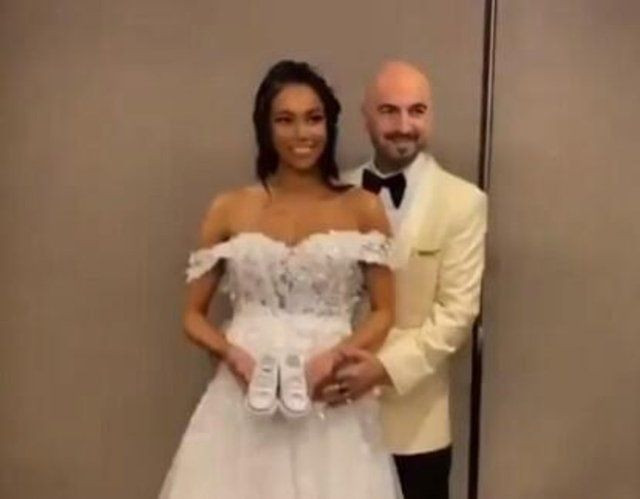 Soner Sarıkabadayı 8.5 aylık hamile sevgilisi Madelein Lopez Camelo ile evlendi - Resim: 3