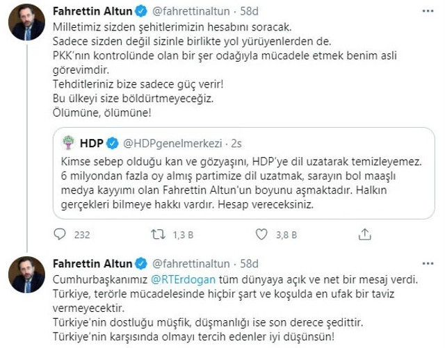 Fahrettin Altun'dan kendisini hedef alan HDP'ye tepki - Resim: 0
