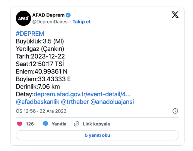 Çankırı'da korkutan deprem! AFAD şiddetini duyurdu - Resim: 0
