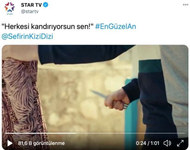 Star TV Sefirin Kızı'nda skandal! Kadının bıçaklandığı sahneyi 'En güzel an' diyerek paylaştı - Resim: 3
