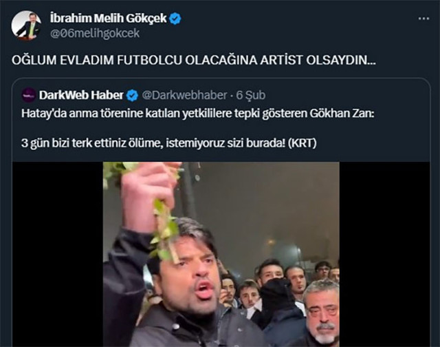 Melih Gökçek 'artist olsaydın' dedi Gökhan Zan öyle bir cevap verdi ki! Jeliboncu, hain, mafya.. - Resim: 0