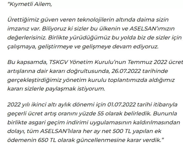 ASELSAN, çalışanların maaşlarına yüzde 55 zam yaptı - Resim: 0