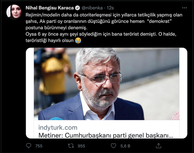 Nihal Bengisu Karaca, Mehmet Metiner'e "terörist" dedi! Kavgada ikinci raunt başladı - Resim: 0