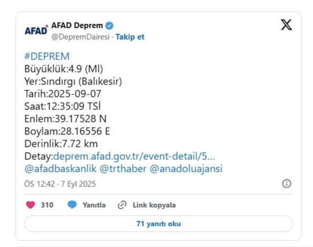 Balıkesir'de korkutan bir deprem daha! Birçok ilde hissedildi - Resim: 0