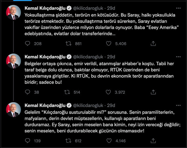 RTÜK'ten Halk TV, Flash TV, KRT ve TELE1'e Kemal Kılıçdaroğlu cezası! Kılıçdaroğlu ateş püskürdü - Resim: 1
