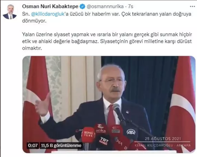 AK Parti İstanbul İl Başkanı Kabaktepe: Siyasetçinin görevi milletine karşı dürüst olmaktır - Resim: 0