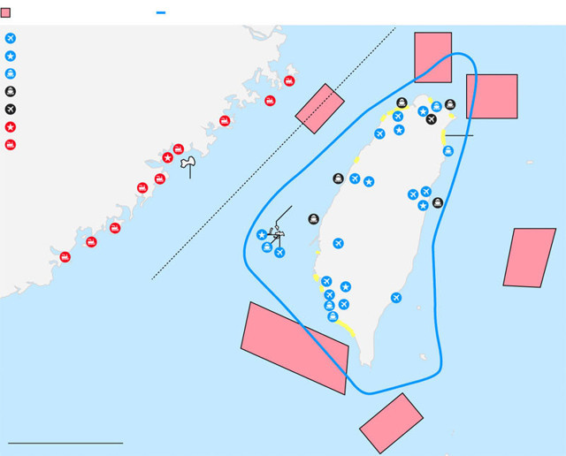 Çin'in fırlattığı güdümlü füzeler Tayvan yakınlarına düştü - Resim: 0