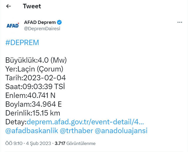 Çorum'da korkutan deprem AFAD şiddetini duyurdu - Resim: 0