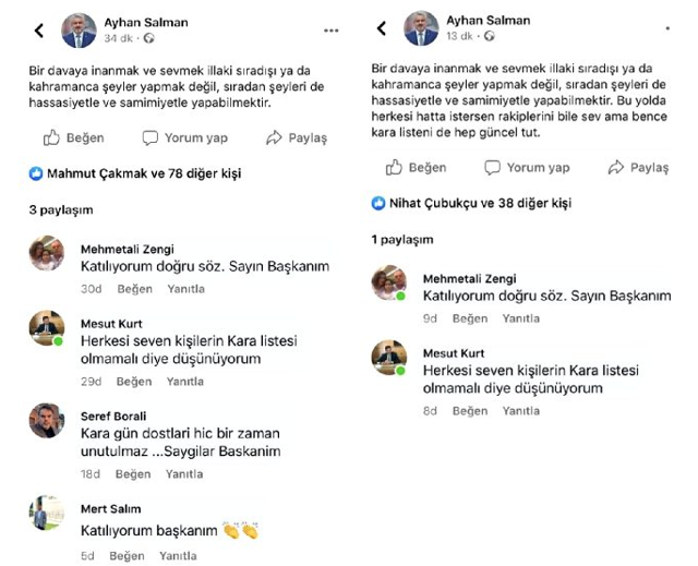 AK Parti Bursa İl Başkanı Ayhan Salman'dan 'Kara listeni güncel tut' paylaşımı - Resim: 0