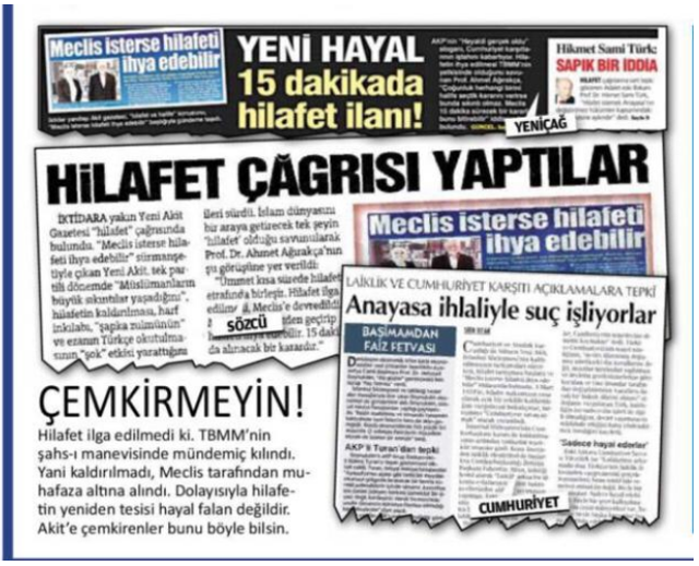 Akit gazetesinden tartışma yaratacak ifadeler: Hilafetin yeniden tesisi hayal değil - Resim: 0