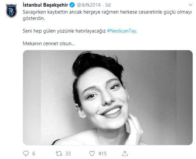 Futbol dünyasından Türkiye'yi yasa boğan Neslican Tay paylaşımları hepsi yürek burktu - Resim: 4