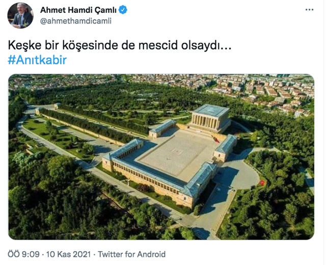 AK Partili Ahmet Hamdi Çamlı'nın 10 Kasım Atatürk paylaşımı tepki aldı - Resim: 0