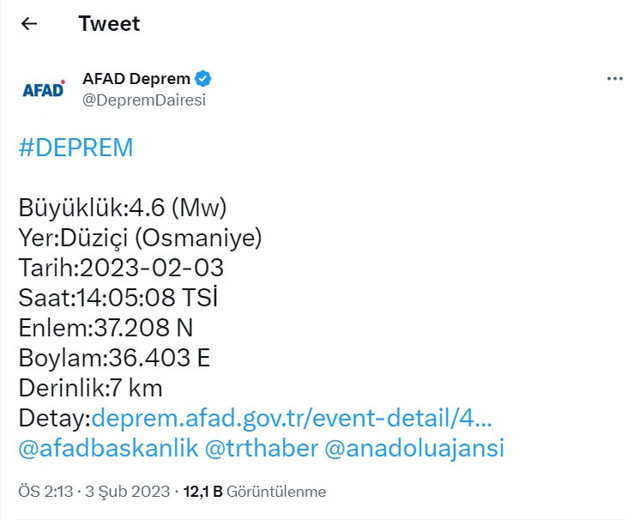 Osmaniye'de korkutan deprem! Çevre illerden de hissedildi : AFAD şiddetini açıkladı! - Resim: 0