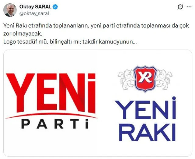 Oktay Saral'dan Yeni Parti'nin logosu için olay yorum - Resim: 1