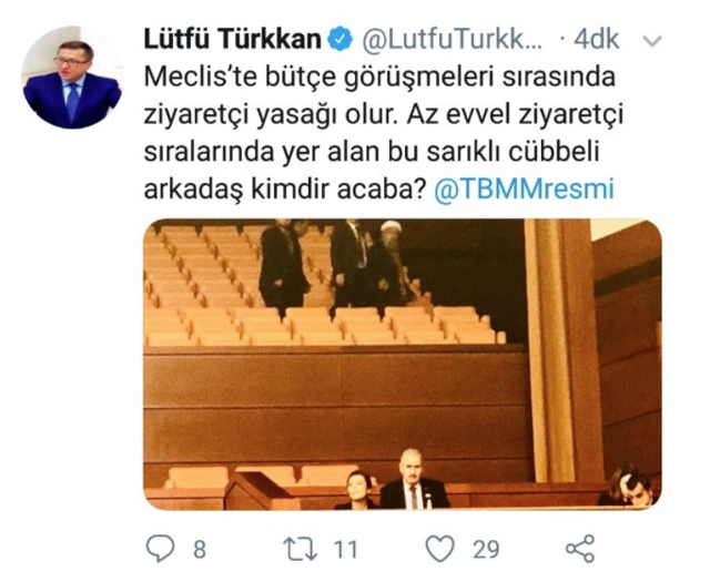 Türkkan Meclis'ten fotoğraf paylaşıp sordu: Bu sarıklı cübbeli arkadaş kimdir acaba - Resim: 0