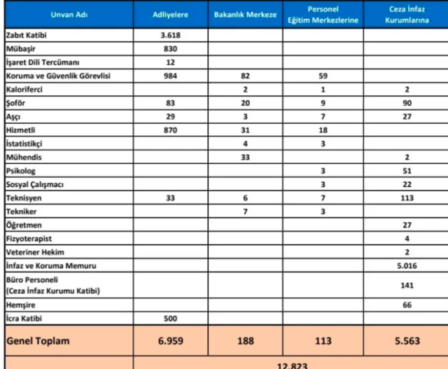 Adalet Bakanlığı personel alımı 2022 başvuru formu doldurma-2022 - Resim: 0