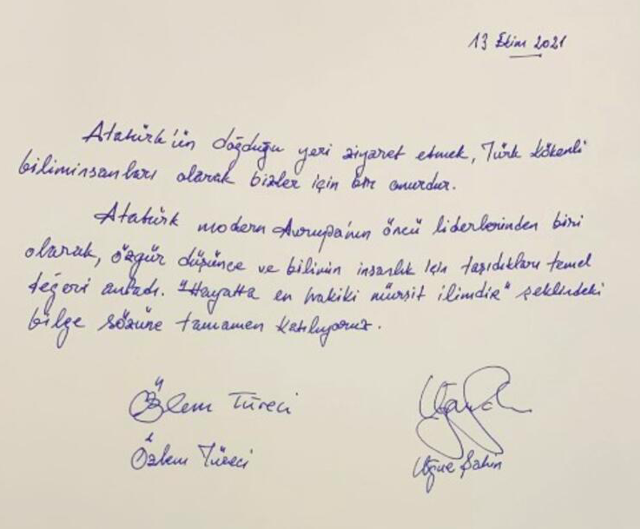 Özlem Türeci ve Uğur Şahin'den diplomasi tarihine geçecek Atatürk cevabı! Yunanistan'da büyük saygısızlık! - Resim: 0