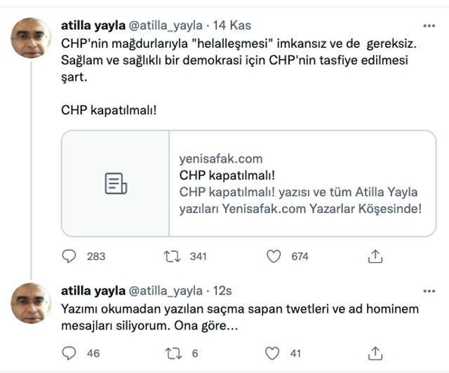Mehmet Barlas ve Nagehan Alçı'dan sonra Atilla Yayla! 'CHP'nin tasfiye edilmesi şart' - Resim: 0