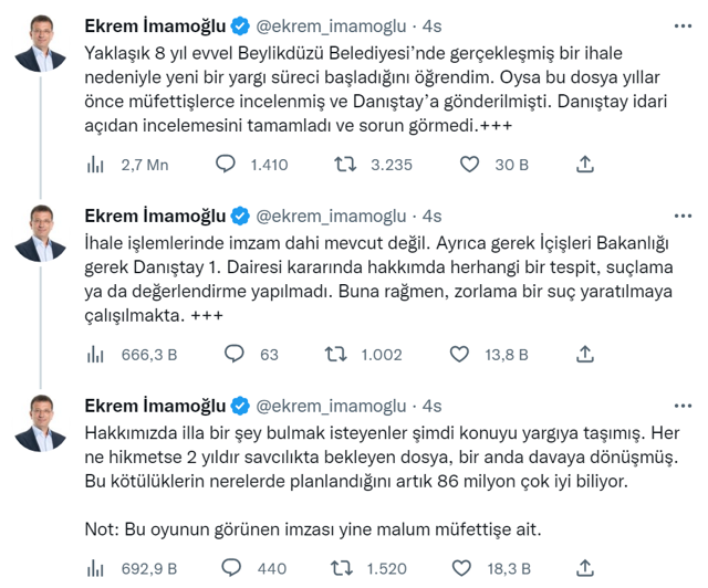 Ekrem İmamoğlu'na ihaleye fesat davası açıldı! İmamoğlu 'malum müfettiş'e ateş püskürdü - Resim: 0