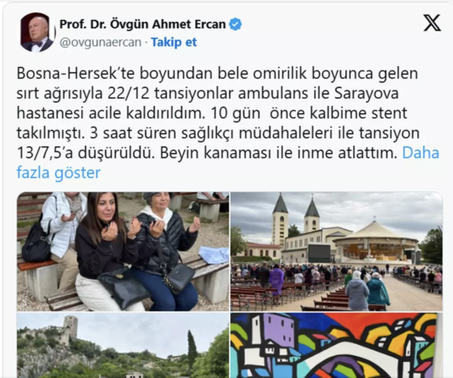 Deprem uzmanı Ahmet Ercan korkuttu! Beyin kanaması, inme atlattım - Resim: 0