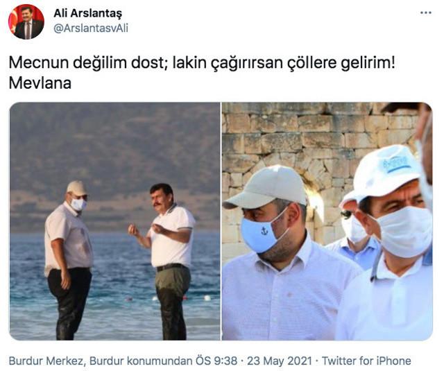 Burdur Valisi Ali Arslantaş'ın Erkan Yıldırım fotoğraflı paylaşımı gündem oldu - Resim: 0