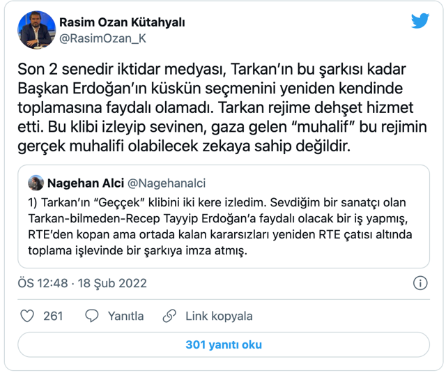 Rasim Ozan Kütahyalı ve Nagehan Alçı'dan Tarkan iddiası! Bilmeden Erdoğan'a faydalı bir iş yaptı - Resim: 1