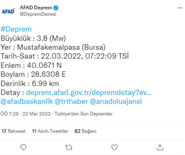 Sabah saatlerinde sallandı! Bursa'da panik yaratan deprem - Resim: 0