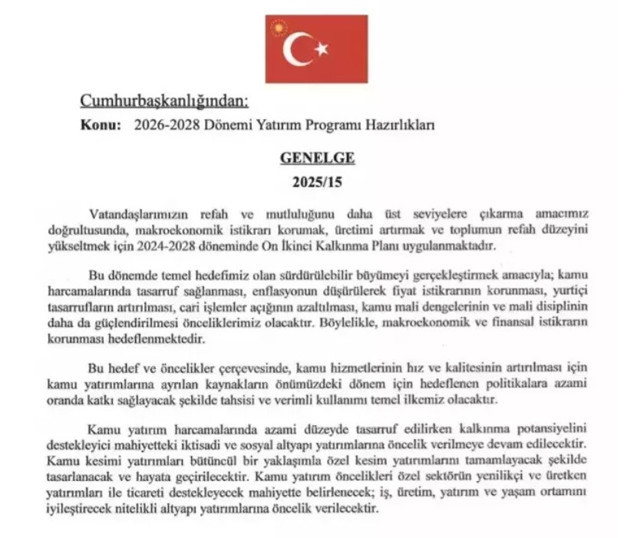 Cumhurbaşkanı Erdoğan imzaladı! Yatırım hazırlığı genelgesi kapsamında yeni projeler alınmayacak - Resim: 0