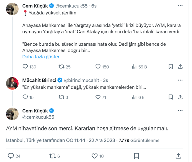 "Erdoğan’ı görevden almak ne demek ya?" Cem Küçük, AYM tartışmasına girdi - Resim: 0