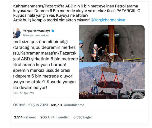 ABD'li şirketin Kahramanmaraş'ta petrol ararken depremi tetiklediği iddiası olay oldu - Resim: 0