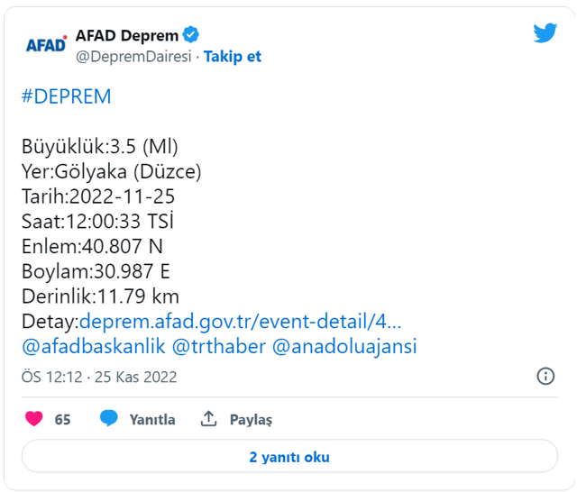 Düzce'de yeni deprem oldu! AFAD'dan son dakika açıklama panik yaşandı - Resim: 0