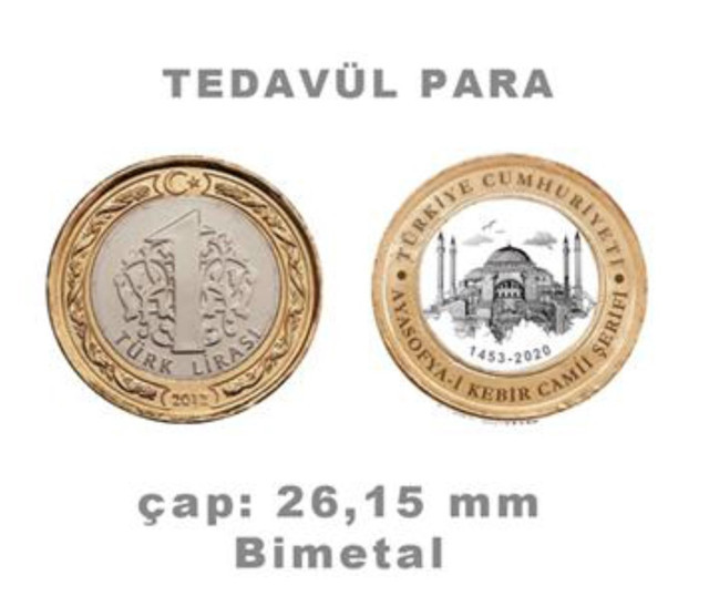 Ayasofya için özel hatıra parası basıldı işte o paraların fiyatları - Resim: 0