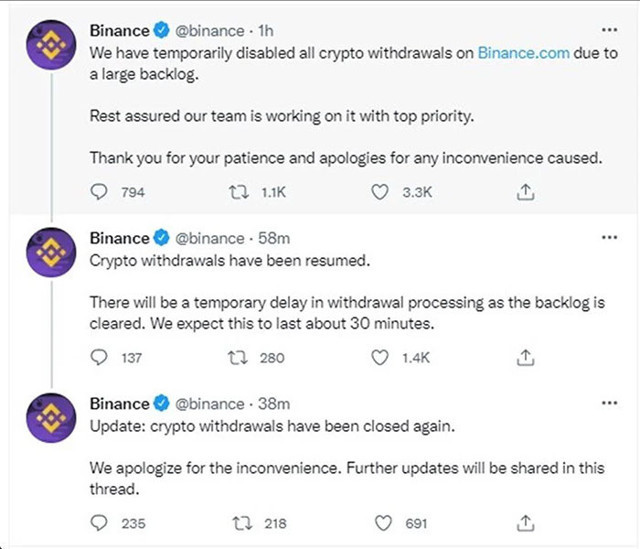 Dünyanın en büyük kripto para borsası Binance, para çekim işlemlerini askıya aldı - Resim: 0