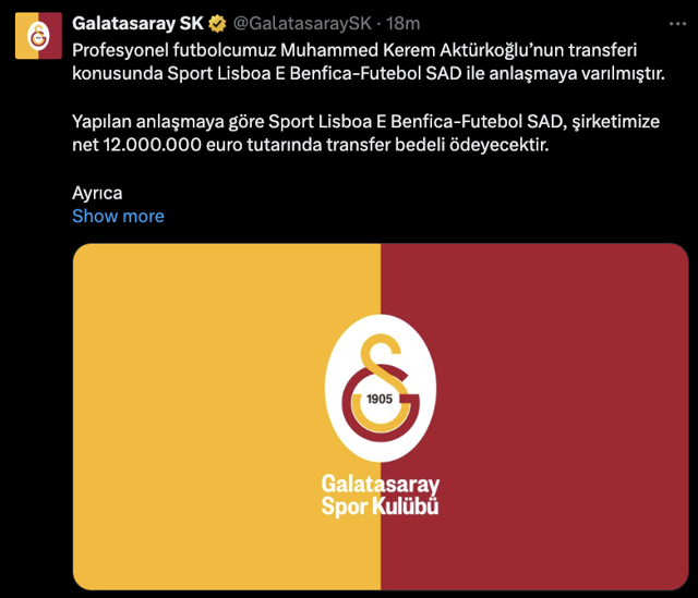 Galatasaray'dan Kerem Aktürkoğlu açıklaması! Bonservis bedeli belli oldu - Resim: 0