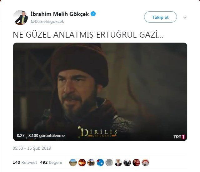 Melih Gökçek'ten manidar Diriliş Ertuğrul paylaşımı - Resim: 2