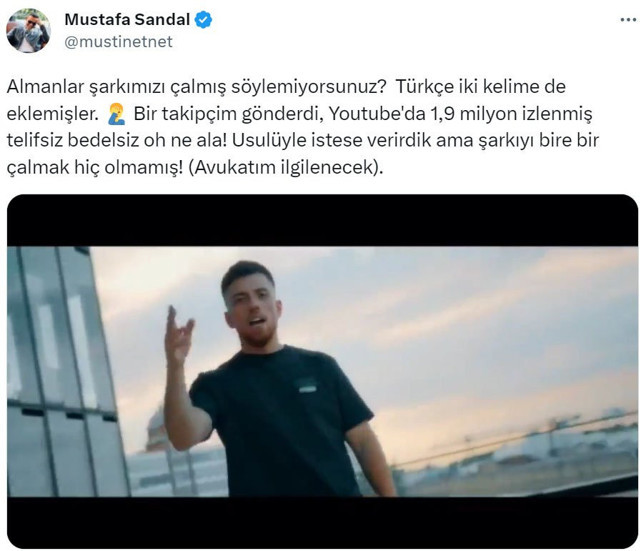 Mustafa Sandal, takipçisi sayesinde fark etti! 'Almanlar şarkımızı çalmış' - Resim: 0