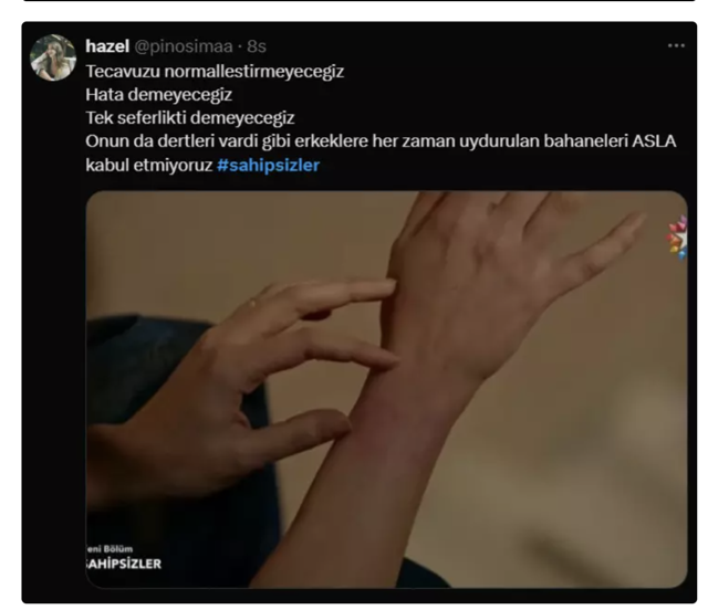 Sahipsizler dizisinde zorla birliktelik sahnesi tepki çekti! Sosyal medyada yorum yağdı - Resim: 4