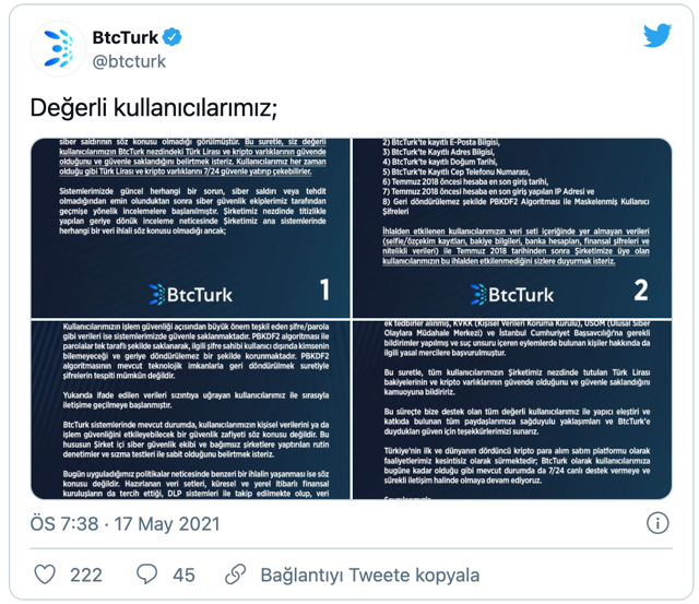 Bir kripto para skandalı daha! Ünlü türk kripto para borsası BtcTurk'ten 516 bin kullanıcının bilgileri sızdı - Resim: 0