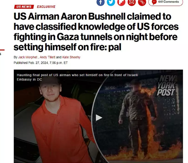 Gazze için kendini yakan askerle ilgili bomba iddia: Gizli belgeleri gördü - Resim: 0