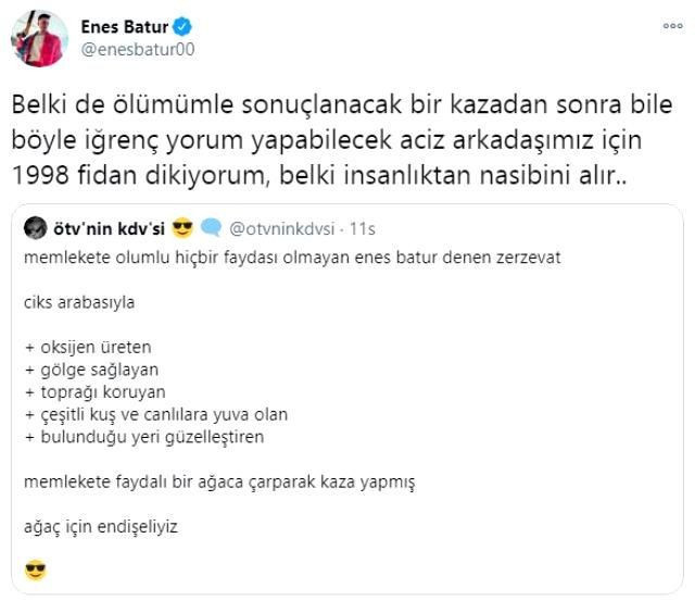 Kaza yapan Enes Batur'a gelen yorumlar pes dedirtti bakın ne cevap verdi - Resim: 3