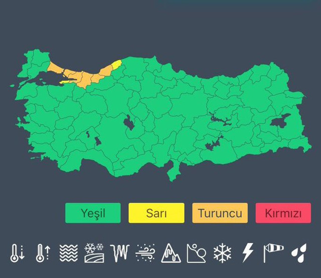 İstanbul'da 'turuncu' alarm! Vali Yerlikaya haritayı paylaşıp saati duyurdu AFAD SMS attı - Resim: 0