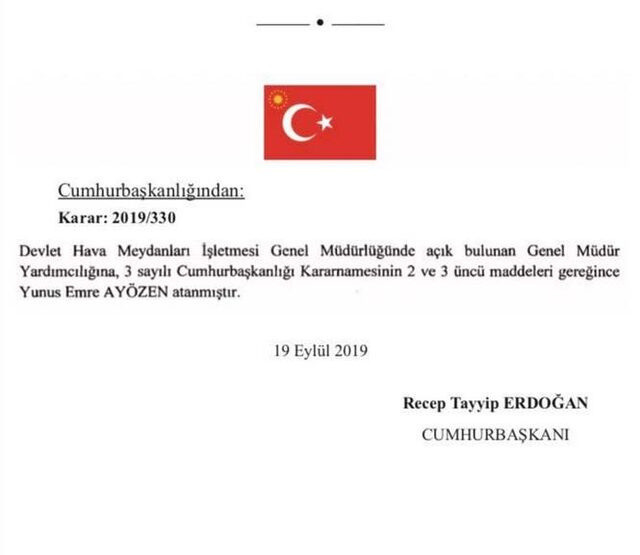 İmamoğlu'nun görevden aldığı Yunus Emre Ayözen Erdoğan'ın imzasıyla DHMİ'ye atandı - Resim: 1
