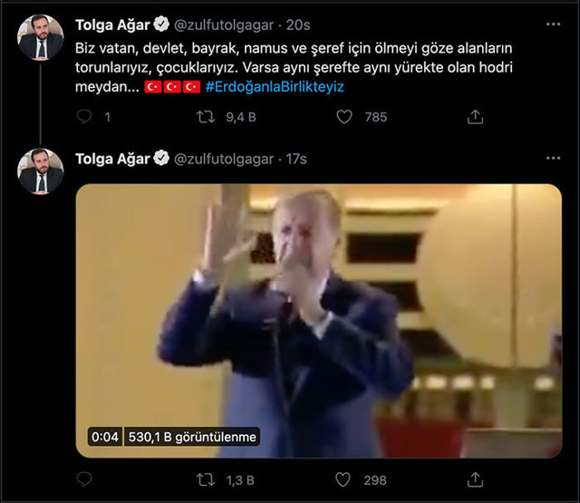 Tolga Ağar'ın 'Erdoğan' paylaşımı sosyal medyayı salladı! - Resim: 0