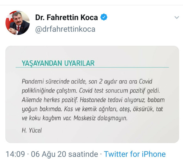 Adana'da doktorun 'maske' isyanı: Babamı kendi ellerimle toprağa verdim - Resim: 0