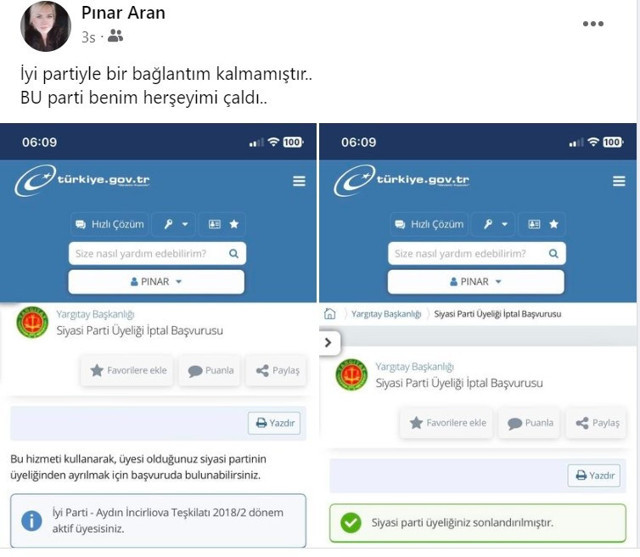 İYİ Parti'yi sarsan yasak aşk iddiası! Sosyal medyadan paylaştı ikisi de istifa etti - Resim: 1