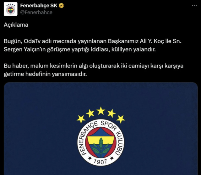 Ali Koç ile görüştüğü iddia edilmişti! Sergen Yalçın'dan açıklama - Resim: 0