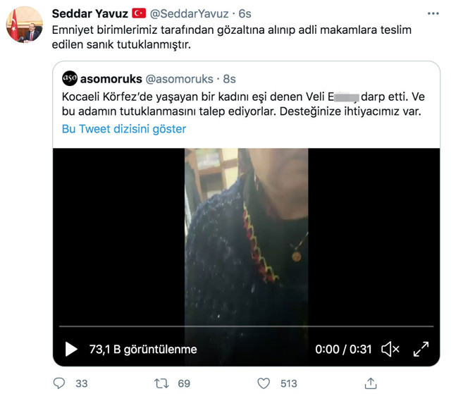 Kocaeli'de sosyal medyadan ihbar edildi! O zanlı eşini darp ettiği iddiasıyla tutuklandı - Resim: 0